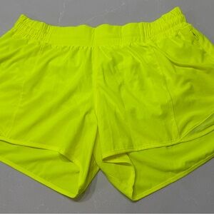 Lululemon Athletica Neon Yellow Athletic Shorts